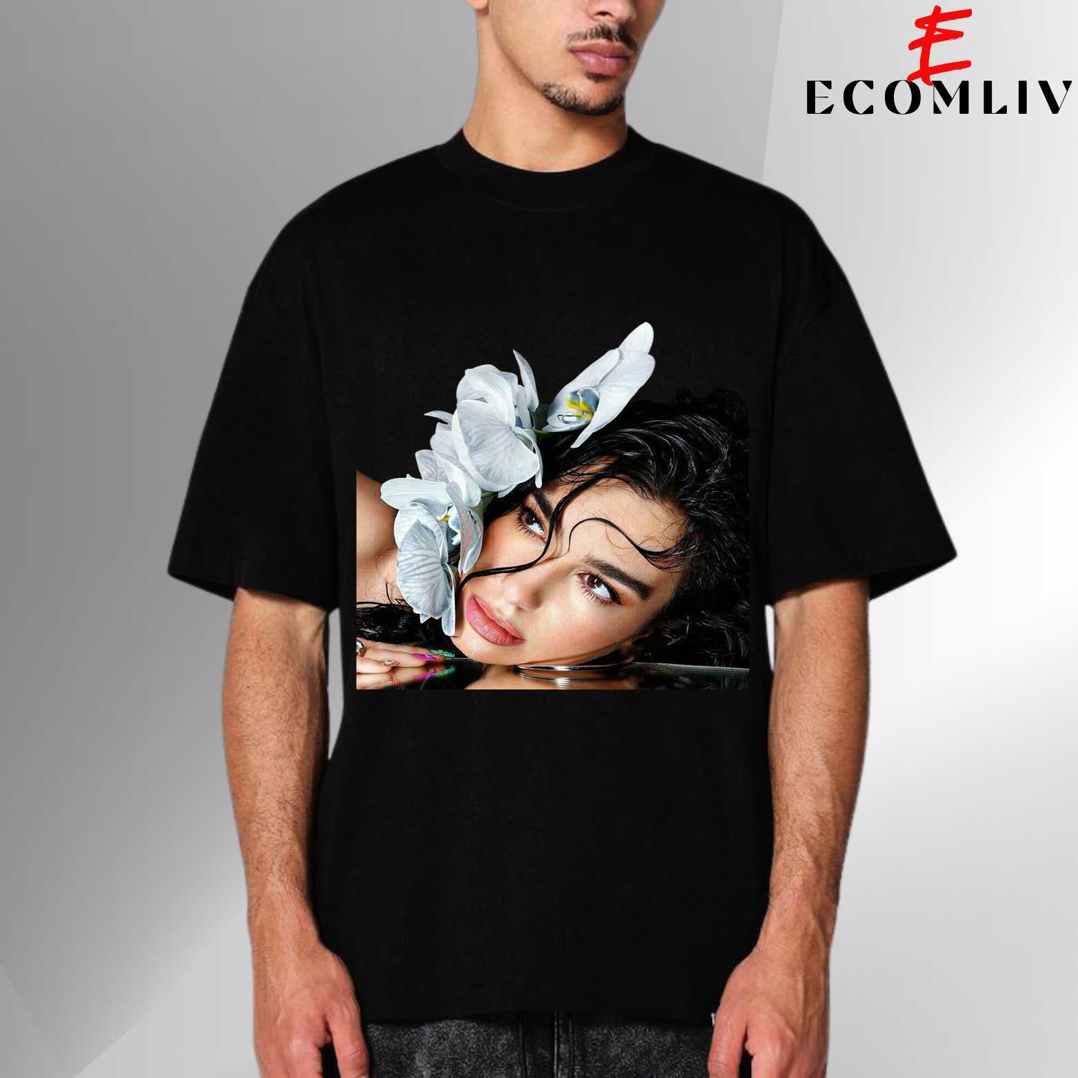 Dua Lipa Face T Shirt, Unisex Tee, Graphic Streetwear Merch